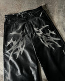 ULTRA BAGGY BRUTALISM LEATHER PANTS