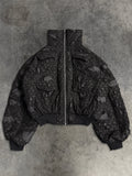 DISTRESSED SLUMBER PUFFER JACKET