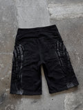 EUROTRASH JORTS WASHED BLACK
