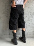 FANG DENIM JORTS