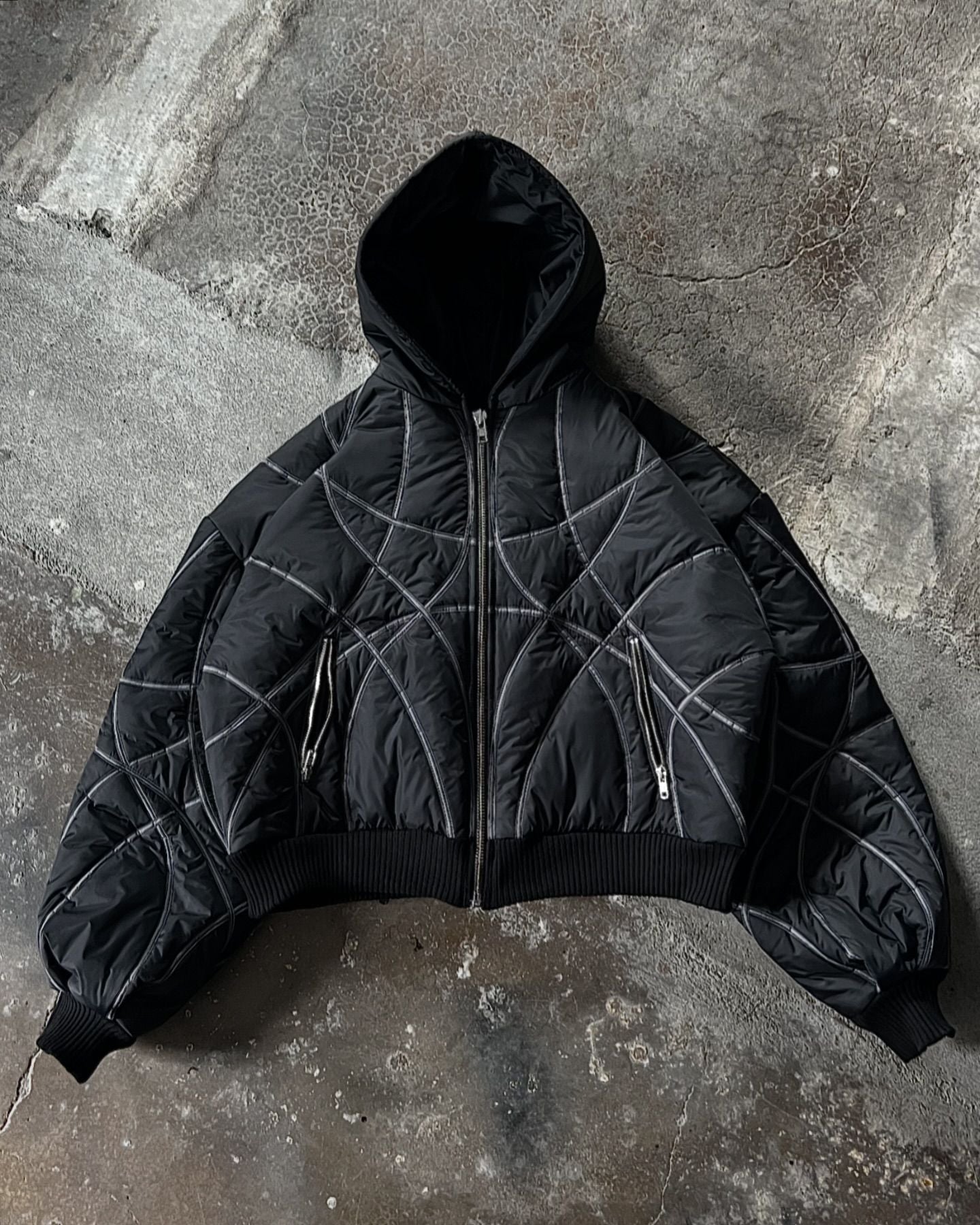 1st ファッション ALPHA 90s USA製 MA-1 黒タグ グランドクルー Lサイズ