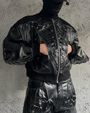 GEHENNA METAL LEATHER BOMBER