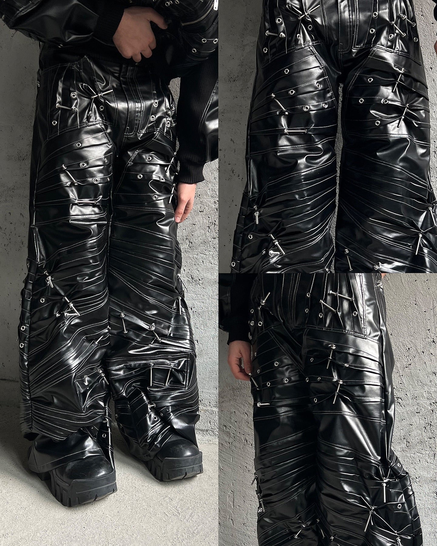 BOLT METAL LEATHER PANTS – SXVSU