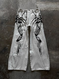 EUROTRASH DENIM WHITE/BLACK