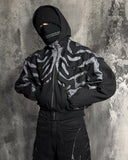 HOLLOW HOODED DENIM JACKET