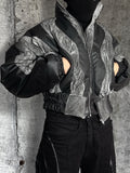 CHAINSTITCH WHIRL PUFFER JACKET