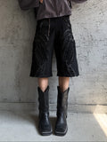 EUROTRASH JORTS WASHED BLACK