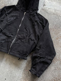 FANG DENIM HOODIE