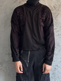 DECOMPOSED CREWNECK RUST RED