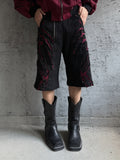 EUROTRASH JORTS WINE RED