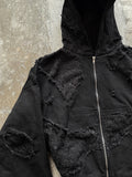 FANG DENIM HOODIE