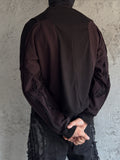 DECOMPOSED CREWNECK RUST RED