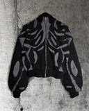 HOLLOW HOODED DENIM JACKET