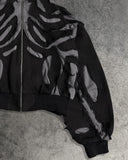 HOLLOW HOODED DENIM JACKET