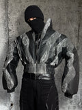 CHAINSTITCH WHIRL PUFFER JACKET