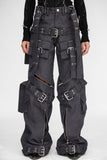 GEFÄNGNISS CARGO DENIM TINTED GREY