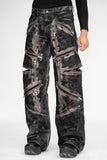 SPATTER ZIP ARMOUR DENIM