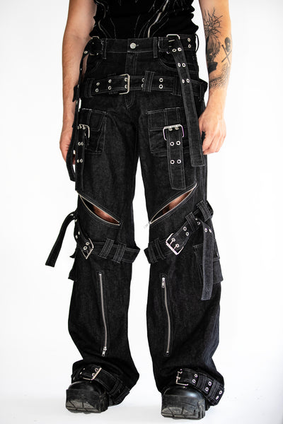 【SATIIIZ】Carus Stopper Cargo Denim Pants SATIIIZ】Carus Stopper Cargo Denim Pants (SATiiiZ/デニム