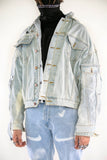 Merged Denim Jacket Blue