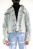 Merged Denim Jacket Blue