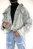 Merged Denim Jacket Blue