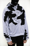 SHATTERED HOODIE LIGHT GREY