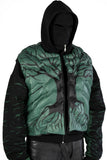 TREE OF LIFE PUFFER VEST FOREST GREEN