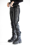 LEATHER STRIPE DENIM
