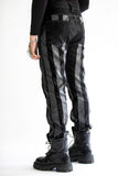 LEATHER STRIPE DENIM