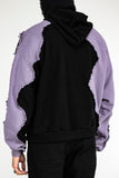 Shattered Hoodie Lilac Black