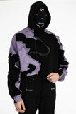 Shattered Hoodie Lilac Black