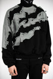 Shattered Crewneck Shark Black