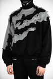 Shattered Crewneck Shark Black