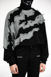 Shattered Crewneck Shark Black