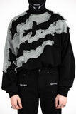 Shattered Crewneck Shark Black