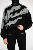 Shattered Crewneck Shark Black