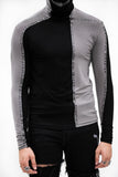 MASKED SKIN LONGLSEEVE BLACK/STONE GREY
