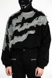 Shattered Crewneck Shark Black