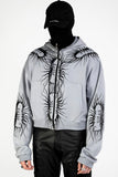 MASKED CRAWLER ZIP UP GREY