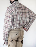 Unraveled Oversized-Check Flannel