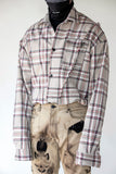 Unraveled Oversized-Check Flannel