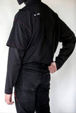 Oversized Layered Roll-Neck Longsleeve Tee